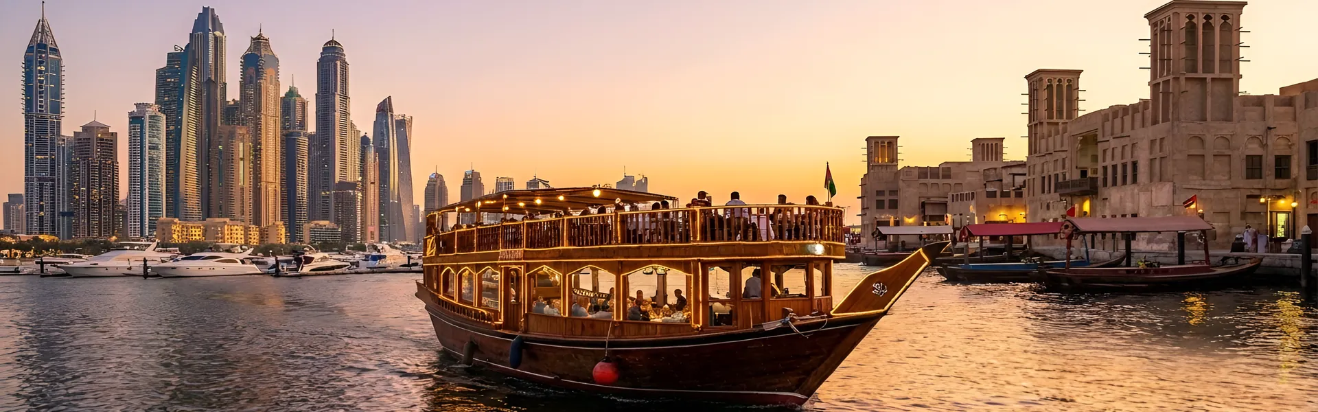 dhow cruise dinner in Dubai