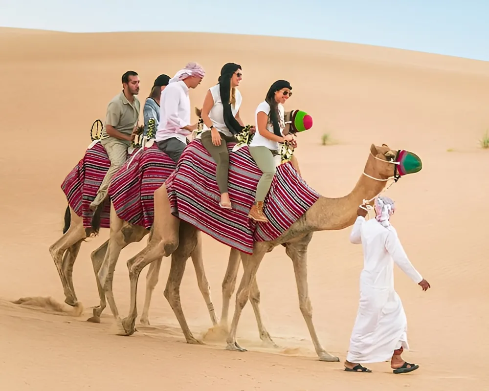 camel safari in Dubai