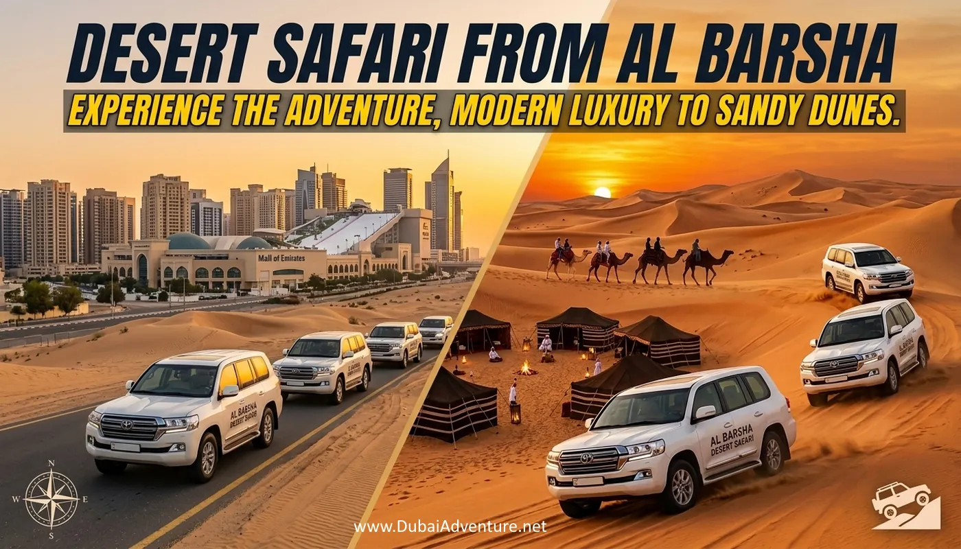 Dubai desert safari from Al Barsha